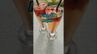 Strawberry Mint Mojito 🍓🌿 | Summer Special #strawberry #mocktail #shorts