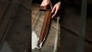 Extreme Rust Removal | Sword ASMR @#BeforeAfter#ASMR#Restoration#RustRemoval#SwordRestoration