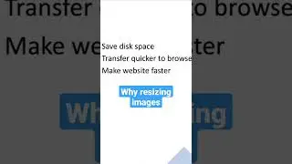 Why resizing your images 