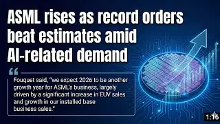 ASML rises as record orders beat estimates amid AI-related demand