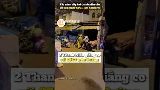 2 Thanh Ni&ecirc;n giằng co với CSGT tr&ecirc;n Đường #tintuc #csgt #phapluat