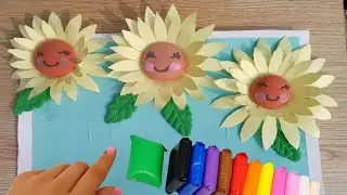 Sun flowers🌻Smile Emoji Sun 🌞 |  claycreaion  flower art