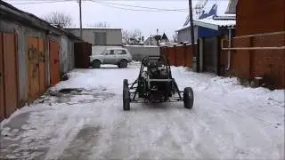 Самодельная багги из Оки. Готовность 85%. Тест-драйв (Home made buggy 85% done. Test drive)
