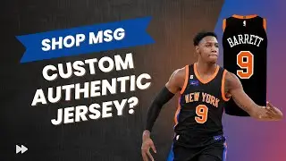 SHOP MSG: RJ Barrett New York Knicks Authentic Jersey