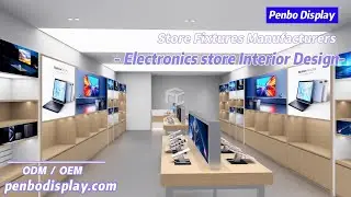 Modern Electronics Shop Interior Design | Mobile Accessories Display for Sale | Penbo Display