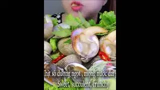 CLAMS PLATTER (ELONGATE COCKLES) EATING #shorts