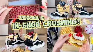 Crushing in Pea&rsquo;s Sneakers: Bare Feet vs. Waffles | Oddly Satisfying ASMR