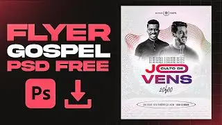 FLYER GOSPEL PSD: CULTO DE JOVENS | PSD GOSPEL | PSD FREE GOSPEL | ARTE GOSPEL PHOTOSHOP | PSD FREE