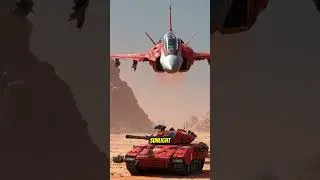 &ldquo;Red Planet Warfare: Tanks and Fighter Jets Battle on Mars&rdquo;
