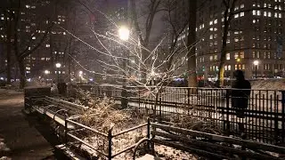 NYC Winter Walk - Manhattan Midtown in a Snowstorm | 4K HDR