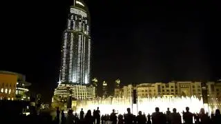 Dancing fountain at Dubai mall