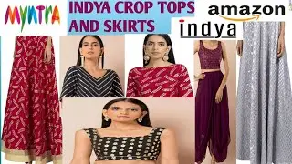 Indya crop tops and skirts review|| lehenga haul||Indya dress collection
