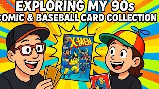 EXPLORING DAD'S OLD 1980s & 1990s BASEBALL CARDS & COMIC BOOKS & MORE!