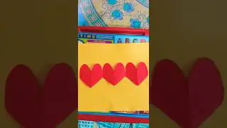 How To Make Paper Heart Chain❤️ || Heart Paper Chain | Paper Heart Chain#shorts