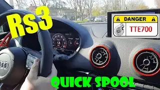Audi RS3 8V * TTE700 * Turbo Spool Sound *