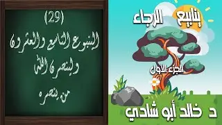 ينابيع الرجاء جـــ 1  (  النبع التاسع والعشرون -  ولينصرن الله من ينصره - 29 )