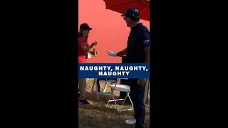 Volunteer picks up Phil&rsquo;s golf ball 🤭