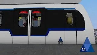 Openbve TSV Coastal line R151 811/812 on Woodlands Town Line (test train)