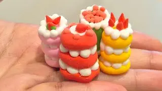 HOW to Make a Clay Cake Easy DlY Clay Tutorial for Beginners 🍰#diy #cake #clay #tutorial #craft 