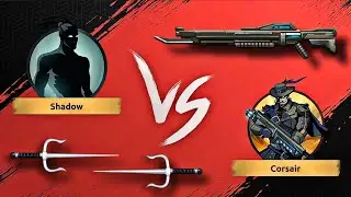 Shadow Fight Shades Gameplay - Shadow vs Corsair | Act 1 Final Boss