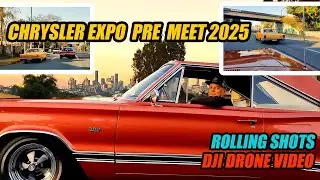 Chrysler Expo 2025 Pre-Meet - Rolling shots - Drone shots - Mopar or No Car! - Aussie Car Shows