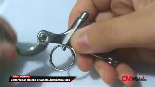 Destorcedor Girador Manilha x Gancho Autom&aacute;tico de Inox