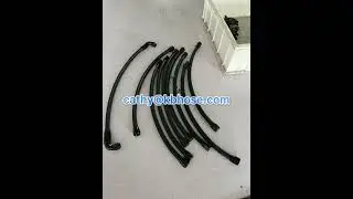 Nylon stainless steel braided hose assembly with AN fittings.#braidedline #anhose #anfittings