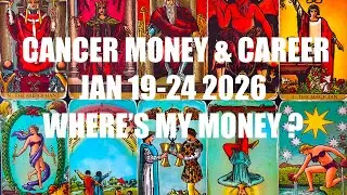 🦀 CANCER: TAKE A CHANCE! 🚀 ABUNDANCE AWAITS 💰 MONEY & CAREER WEEKLY TAROT JAN 19-24 2026
