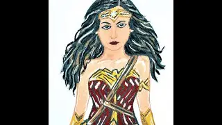 Wonder Woman Drawing | Sand Art | DC comics #shorts