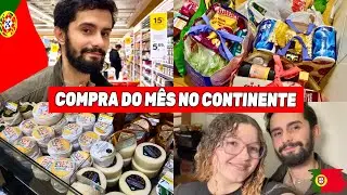 COMPRA DO M&Ecirc;S NO CONTINENTE | CASAL EM PORTUGAL 🇵🇹 