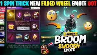BROOM SWOOSH EMOTE EVENT FREE FIRE || NEW FADED WHEEL EVENT UNLOCK || FREE FIRE NEW EVENT TODAY