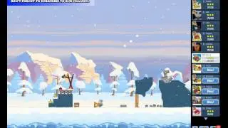 Angry Birds Friends Winter tournament IV Level 1 129k highscore day 1 Facebook