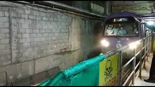 #SEALDAH STATION #First metro for sealdah# trial run 👍🏻