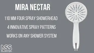 Mira Nectar 110mm 4 Spray Showerhead - White - 1.1740.618