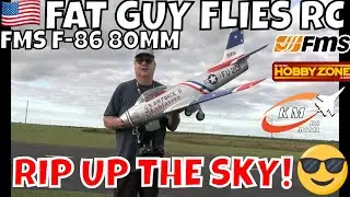 FMS 80MM F-86 RIPPING THE NOVEMBER SKY by FGFRC #aviation #rcjets #rc