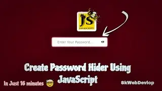 how to show and hide password using eye icon in html , CSS and JavaScript #viralvideo #htmlcssjs