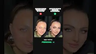Persona 💚 Best photo/video editor 💚 #glam #model #photoshop