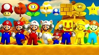 New Super Mario Bros. 2 HD - All Power-Ups 