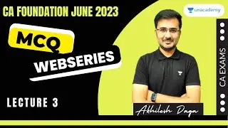 MCQ Webseries | Chapter 3 | Lecture 3 | Business Economics | Akhilesh Daga