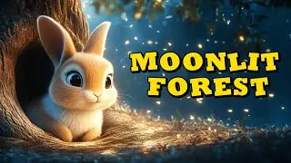 🌙 The Moonlit Forest Rabbit Adventure 🐇 A Soothing Bedtime Story for Kids with Relaxing Music💤
