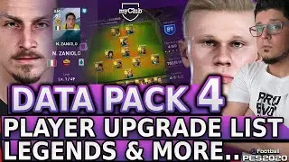 PES 2020 Data pack 4 Player Upgrade, New Faces, New LEGENDS & more.