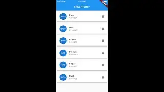 Display List in Flutter Using ListTile | Flutter Listtile Example | Listview | Circle avatar