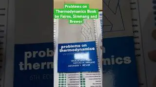 Problems on Thermodynamics book by Faires, Simmang and Brewer #enginerdmath #shorts #thermodynamics