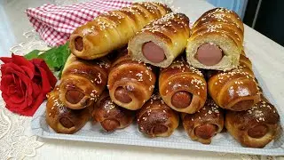 Come fare gli Hot Dog al Forno /  Cârnați în aluat la cuptor