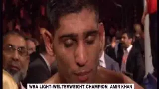 Amir Khan wins WBA light welterweight title