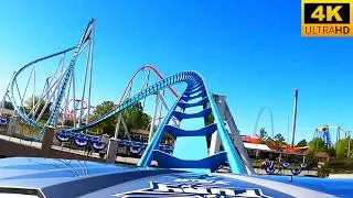 Fury 325 Front Row POV 4K B&M Giga Roller Coaster Carowinds Charlotte, NC