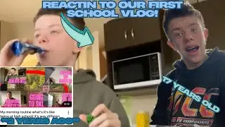 Reacting to our first school morning routine on YouTube! | throwback Friday pt 3 (OLD VIDEOS)