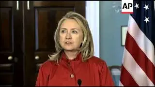 CLINTON COMMENTS ON EASING OF US SANCTIONS