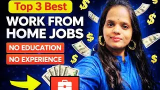 No Education No Experience | 3 Best Work From Home Jobs | Online Earning Ideas Earn From Home #jobs