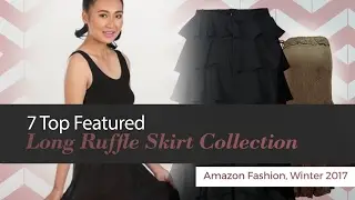 7 Top Featured Long Ruffle Skirt Collection Amazon Fashion, Winter 2017